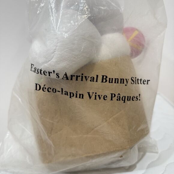 Avon 2008 Easter Bunny Melted Plastic Color Changing Egg Painter Shelf Sitter - Picture 14 of 17